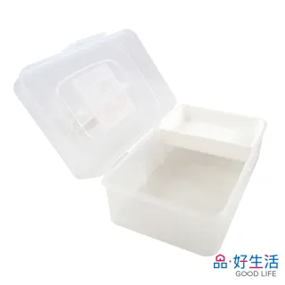 【GOOD LIFE 品好生活】日本製 透明手提隔層整理盒(日本直送 均一價)