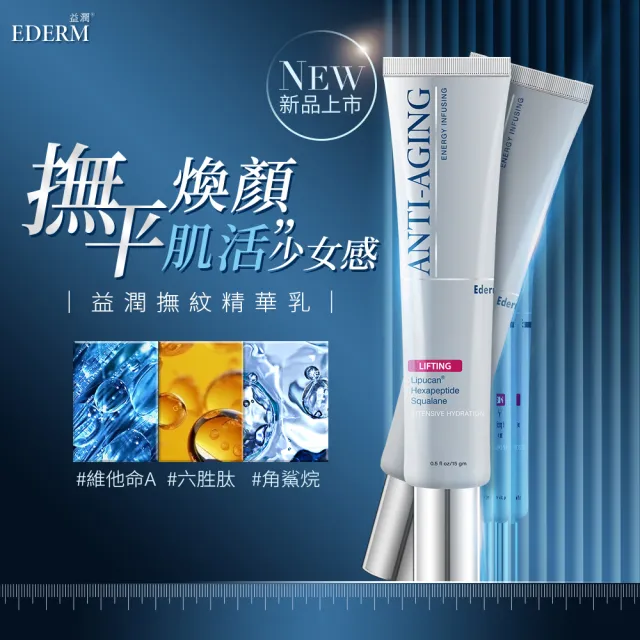 【杏輝醫藥】即期品益潤撫紋A醇精華乳15gm(2入組)-售完絕版斷貨-限時加贈5入印度經典草本皂