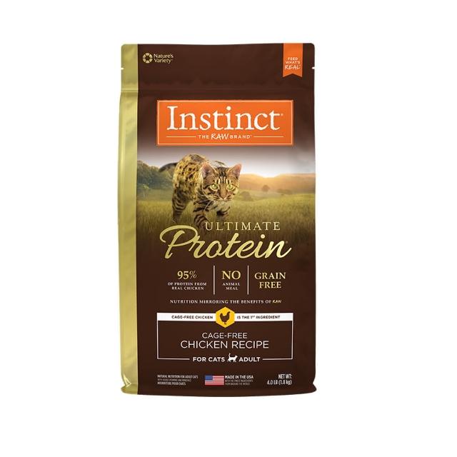 【Instinct 原點】皇極鮮雞成貓配方4lb(WDJ 純肉飼料 貓飼料 無穀飼料  肉含量95%)