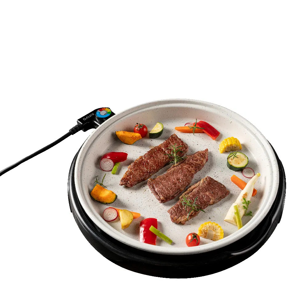 【KINYO】麥飯石電烤盤37cm(聚餐必備 福利品)