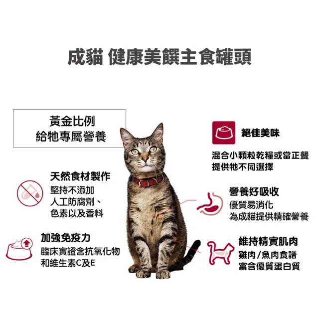 【Hills 希爾思】官方直營 成貓/幼貓/高齡貓 主食罐頭 2.8盎司×24入(貓罐頭/濕糧/貓主食罐)