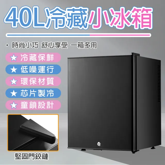 【LADUTA 拉布塔】小冰箱 冷藏冰箱 40L迷你冰箱 保鮮冰箱 宿舍冰箱 辦公室冰箱 靜音省電 半導體製冷 110V