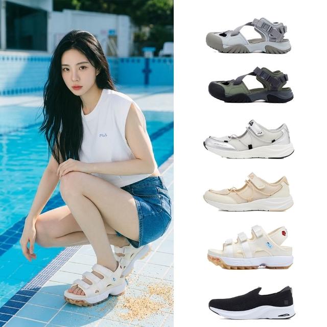 【FILA】#韓韶禧代言款 女鞋 中性鞋 涼鞋 拖鞋 休閒鞋 瑪莉珍鞋 健走鞋 芭蕾鞋-任選