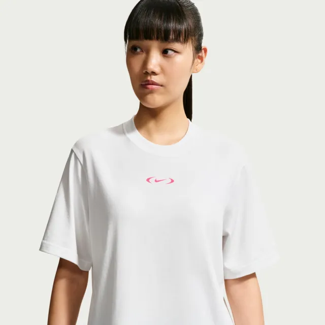【NIKE 耐吉】短袖上衣 女 AS W NSW NK CLSC BXY TEE SPD 運動 休閒 寬鬆 短T 白 (IM6412100)