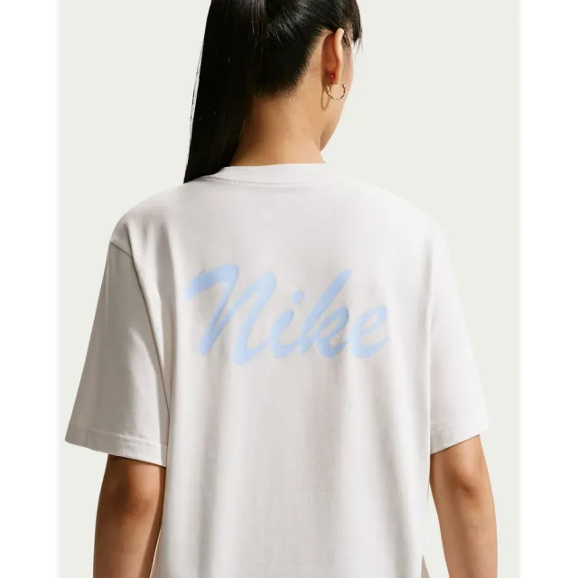 【NIKE 耐吉】短袖上衣 女 AS W NSW SS TEE BOXY 運動 休閒 寬鬆 短T 灰白 (IW1213030)