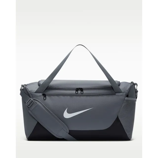 【NIKE 耐吉】旅行包 男 女 NK BRSLA S DUFF - X 運動包 行李袋 大容量 灰 (IB4394084)