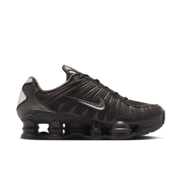 【NIKE 耐吉】運動鞋 休閒鞋 女鞋 W NIKE SHOX TL 氣墊 透氣 網布 支撐 咖啡 (IH2559201)