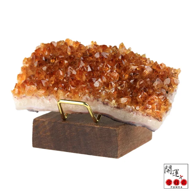 【開運方程式】頂級酒箔黃水晶簇-少量訂製款YSC(200-250g招財辟邪擋煞開運擺設/入厝禮)
