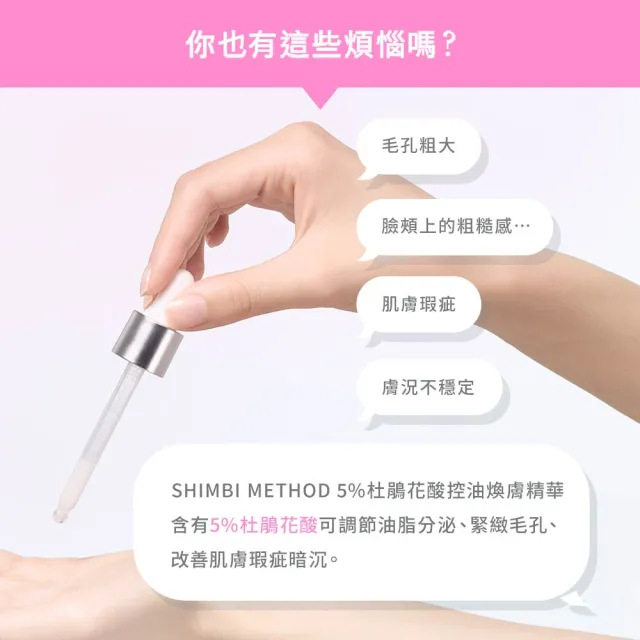 【SHIMBI METHOD 審美之選】5%杜鵑花酸控油煥膚精華2入