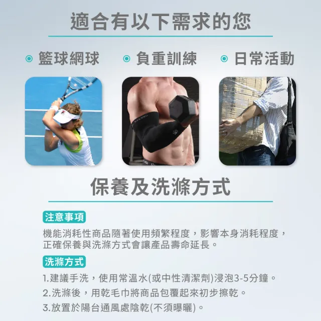【Vital Salveo 紗比優】壓力護手臂 護肘 手肘護具 運動護肘(透氣護臂套/護手肘/壓縮護肘)
