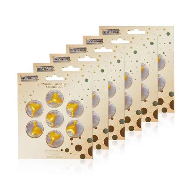 【BIOCROWN 百匡】6入組 靚顏淡紋賦活油 (7capsules體驗包)