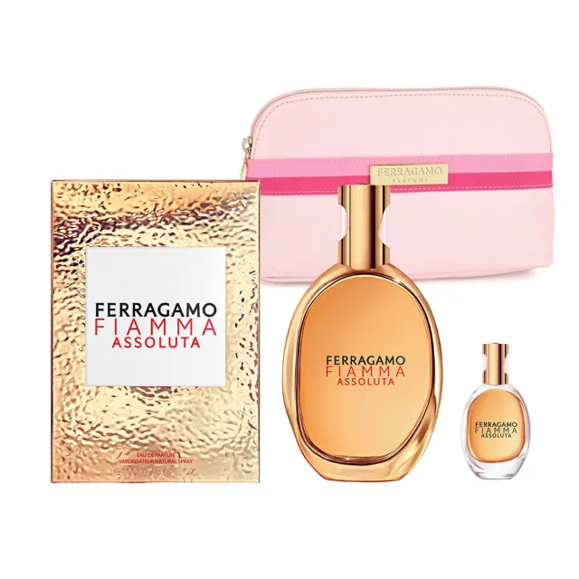【Salvatore Ferragamo】純粹熾焰女性淡香精100ml(贈化妝包+同款小香6ml乙瓶.專櫃公司貨)
