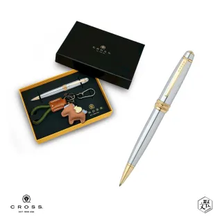 【CROSS】Bailey貝禮金鉻原子筆+馬上有錢禮盒 客製化刻字(原廠正貨)
