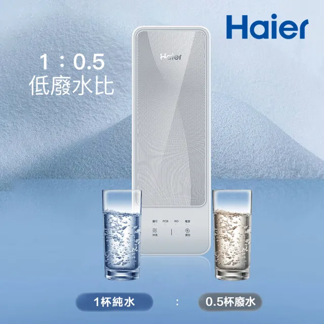 【Haier 海爾】RO淨水器/淨水機1000G 濾水器/生飲/廚下型/直出(贈基本安裝)