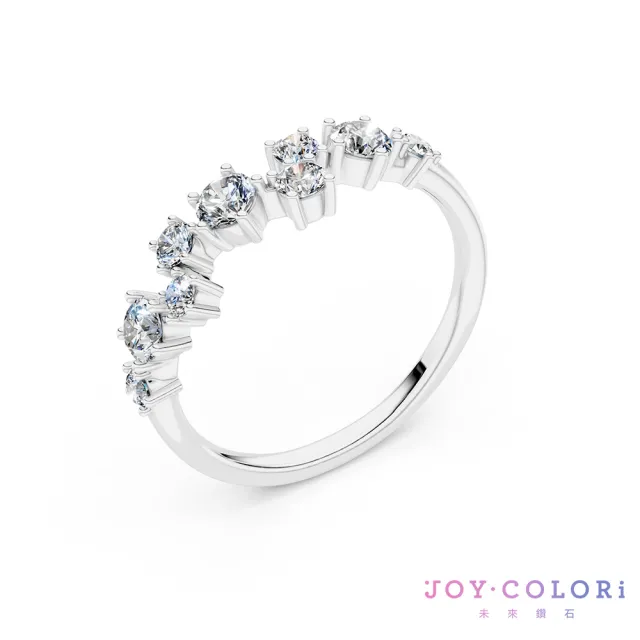 【JOY COLORi 未來鑽石】10K金 鑽石戒指 拾光繁花(培育鑽石 RW0507LG)