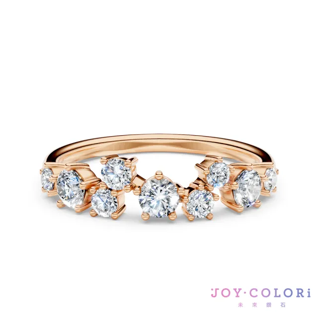 【JOY COLORi 未來鑽石】10K金 鑽石戒指 拾光繁花(培育鑽石 RW0507LG)