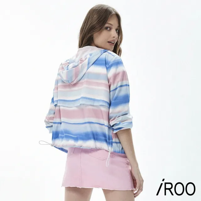 【iROO】水波紋風衣外套