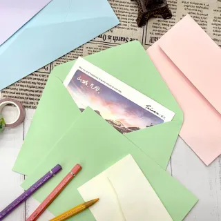 【SEASON 四季紙品禮品】18K素色信封組(多彩 大份量 RA7504)