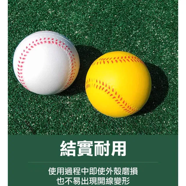 【WIDE VIEW】9公分PU訓練用軟式棒球6入組(樂樂棒球 壘球 棒壘球 軟球/0TVBRK)