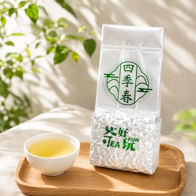 【茶好玩】冰翠四季春品選組 台灣嚴選冷泡四季春茶葉150gX4包(共1斤;獨特品種香;輕發酵;無焙火)