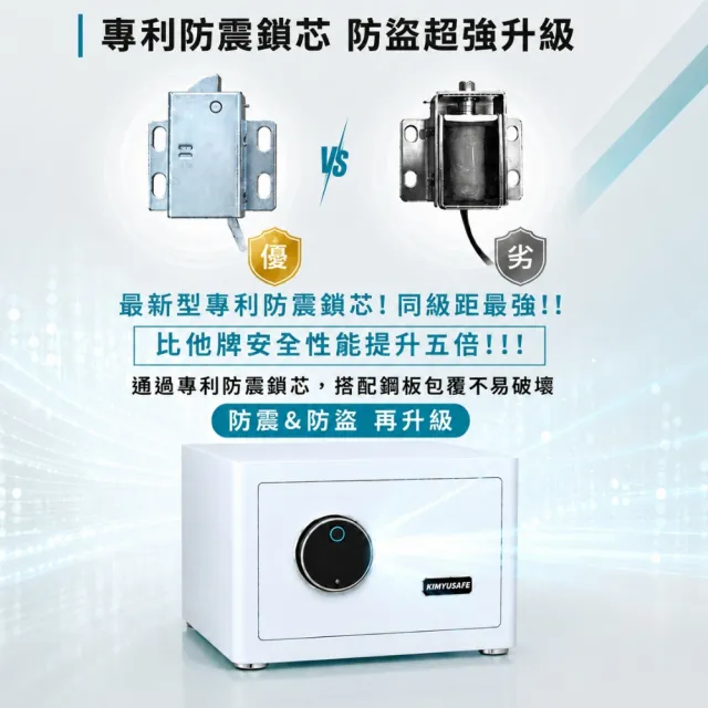 【金鈺保險箱】AG-2535 時尚家用小型櫻花粉色指紋觸碰密碼保險櫃(家用雙重防盜保險箱/金庫)
