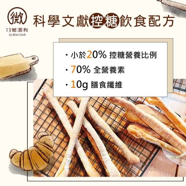 【i3微澱粉】低糖魔法餅乾棒80gx6袋(271控糖配方 高蛋白 零食 飽足感)