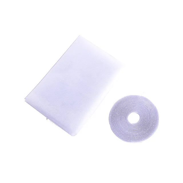 自黏式防蚊紗窗網-4入組(防蚊紗窗網 魔鬼氈紗窗 DIY更換紗窗 防蟲網)