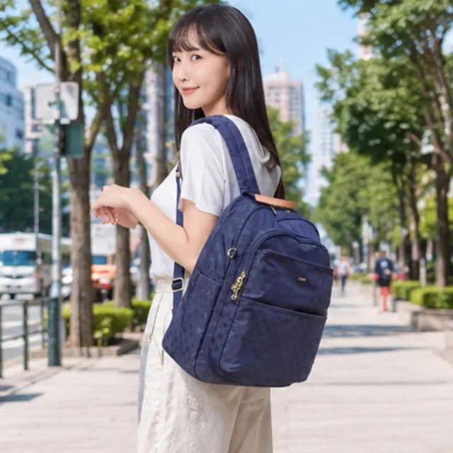 【OMC】雙11 秀麗機能款RFID休閒後背包03346(普普藍)