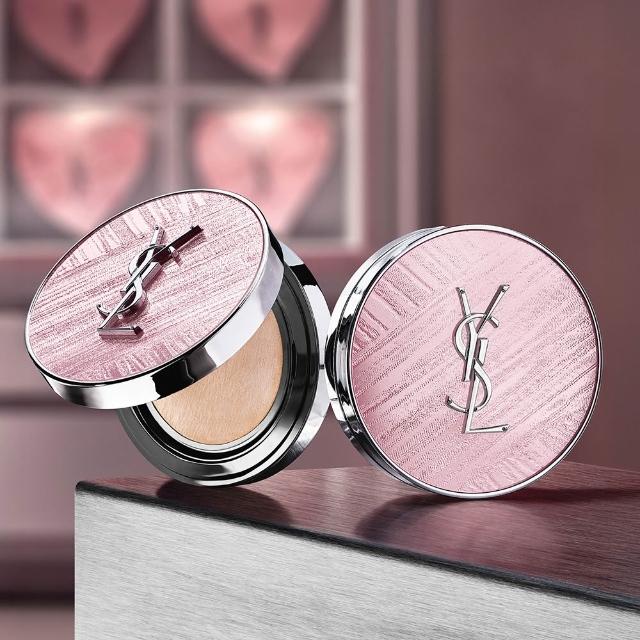 【YSL】官方直營 2026七夕情人節限定 超模光感精華水氣墊SPF50+/PA ++++ 粉光緞影版(氣墊/新品上市)