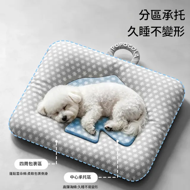 【IPSKY】寵物涼感冰墊 冰絲狗窩涼席透氣散熱降溫睡墊 貓狗睡窩 可攜式提把設計 柔軟舒適不悶熱 20公斤以內