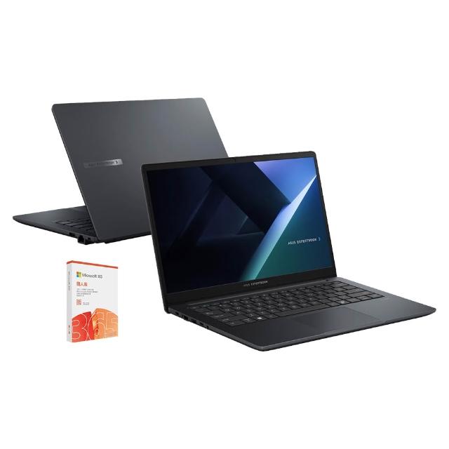 【ASUS 華碩】微軟M365組★14吋Ultra 7 AI商用筆電(B3408CCA-0051A155H/Ultra 7-155H/16G/512G SSD/W11P)