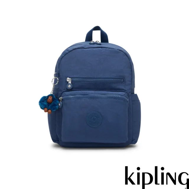 【KIPLING】雲海藍雙前袋後背包-JUDY M 女包