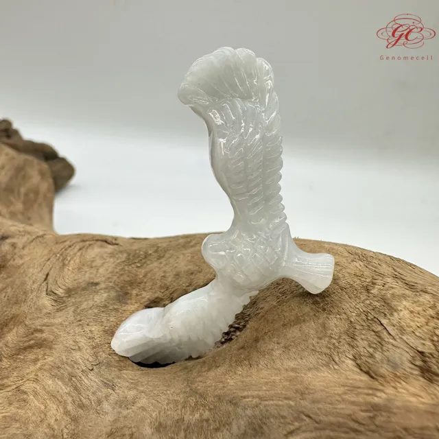 【肌容雪】天然緬甸A貨飄花翡翠老鷹金字塔擺件 編號477