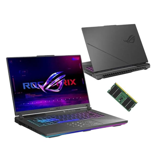 【ASUS 華碩】升級16G組★16吋GeForce RTX 5070Ti R9電競筆電(G614PR/Strix G16/R9-8940HX/16G/1TB/W11)