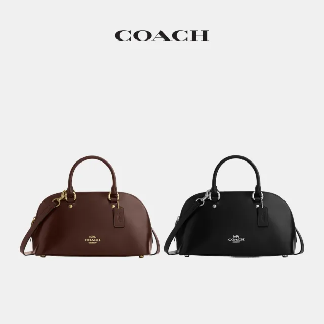 【COACH】蔻馳官方直營 LARA SATCHEL手袋 斜背包 手提包-2色任選(CDV19)