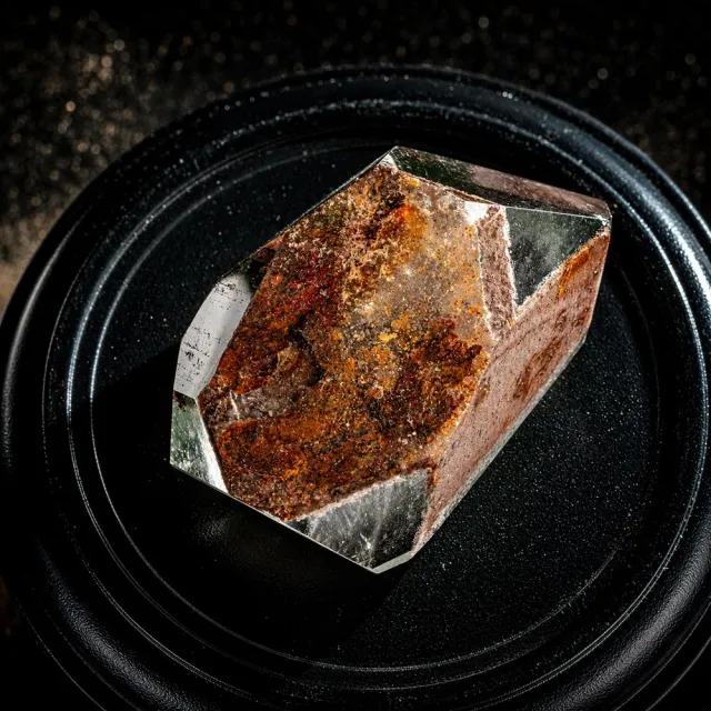 【樂嫚妮】天然異象幽靈水晶原礦(綠色森林景觀)#12