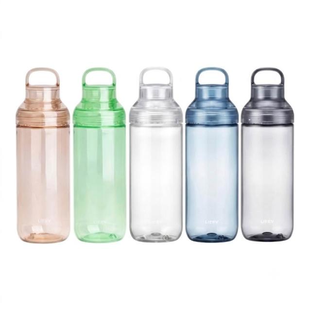 【LIPPY】日本製手提式Tritan透明水壺-1000ML (安全耐用 可拆洗 輕便水壺)