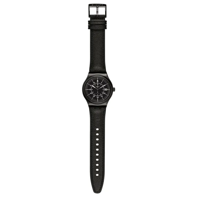 【SWATCH】SISTEM SLATE 金屬機械手錶/男錶/女錶/瑞士製造 YIB400(42mm)
