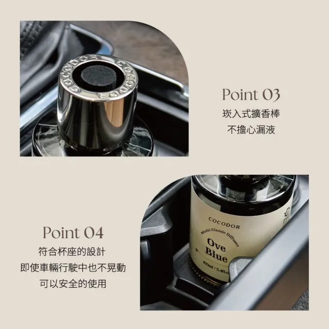 【COCODOR】曜黑多用途系列 擴香瓶160mlx2入(多款任選/車用擴香/多用途/香氛/官方直營/送禮)