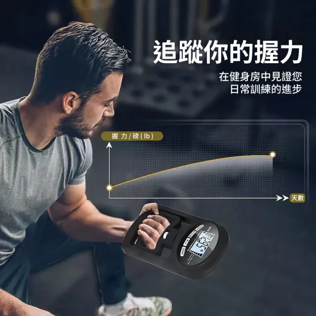 【CARSLAVE】電子握力計數器 測力計 家用 健身(鍛鍊手腕 握力計 腕力器 握力圈 體能測試 握力測試)