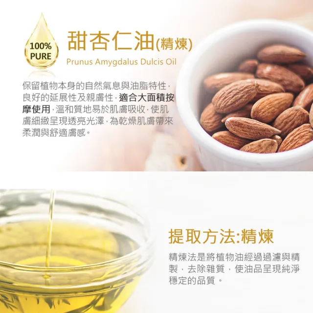 【NEW DIRECTIONS】甜杏仁油1000ml(澳洲原裝進口-新方向按摩油保濕油基礎油基底油)
