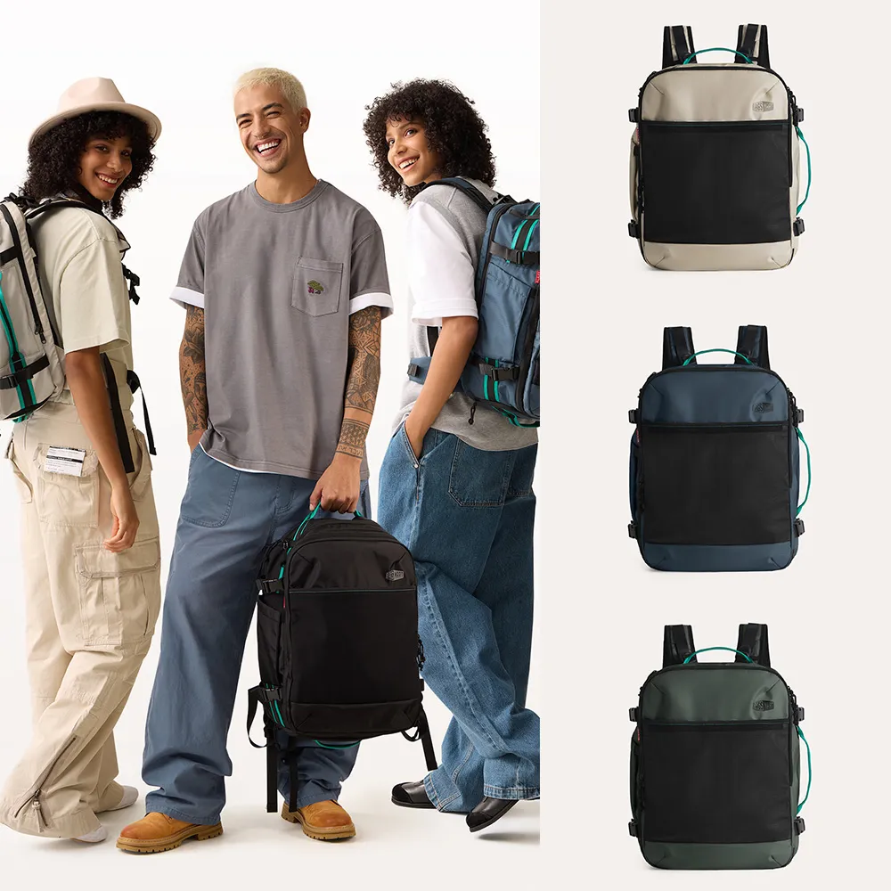 【BAGSMART】旅人Pro大容量登機後背包40L(防盜 防潑水 旅行袋 登山包 登機包 露營包)
