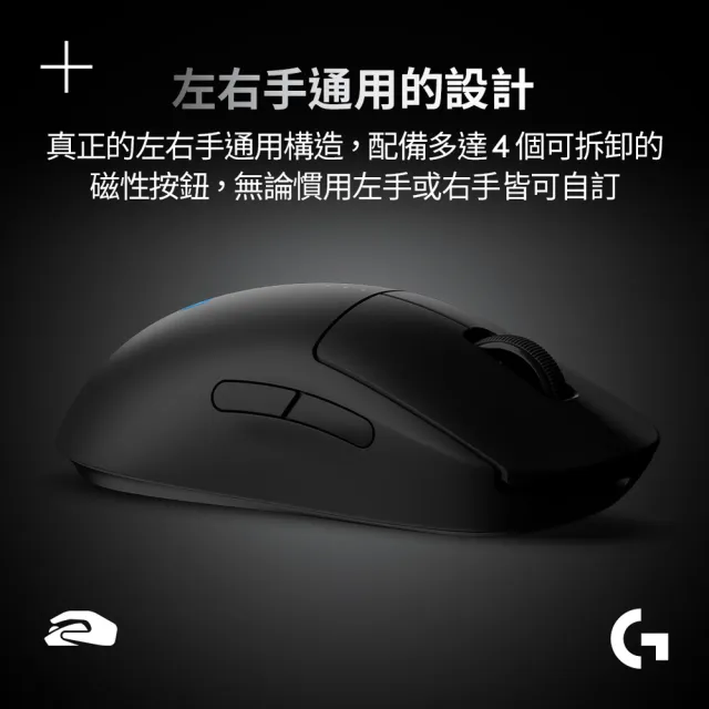 【Logitech G】PRO 2 LIGHTSPEED 無線電競滑鼠(白 GPW2)