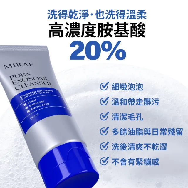 【MIRAE 未來美】專業院線韓國PDRN水光潔顏乳80ml （2入/組）