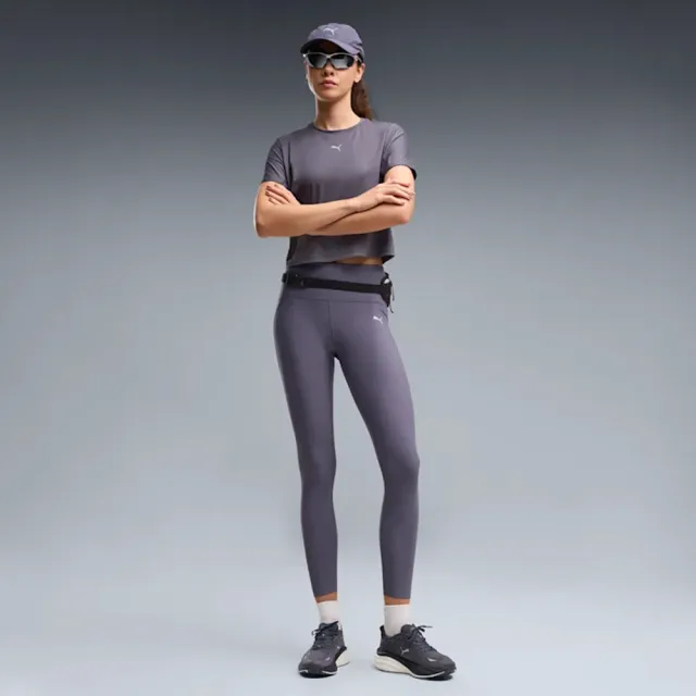 【PUMA】短袖上衣 女 歐規 短版 BS Cloudspun 紫 52898835