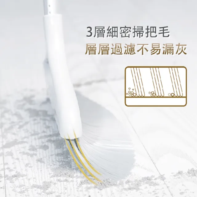 【妙潔】加長型掃把畚箕組(1掃把+1畚箕)