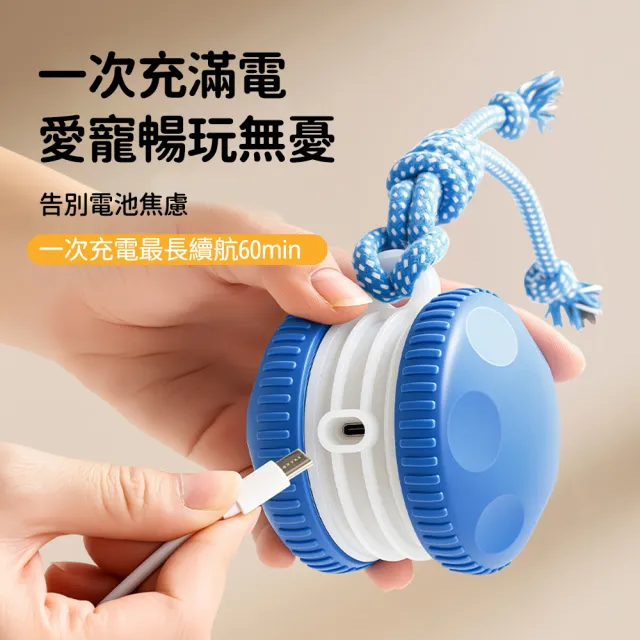 【Bayler】智慧感應自嗨球 電動寵物自動避障玩具 貓狗耐咬抗憂鬱 模擬鳥鳴 電動逗貓球 狗狗玩具