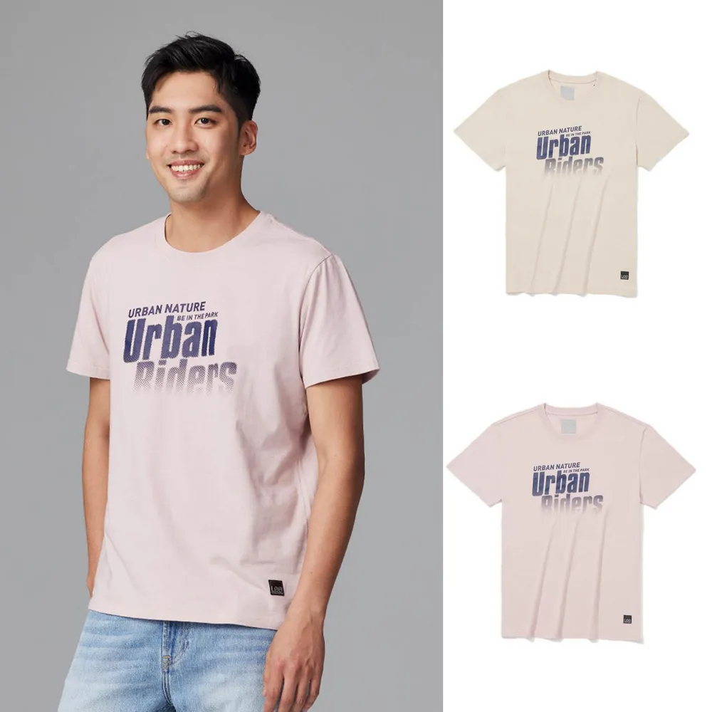 【Lee】出清品-男裝 短袖T恤 / UR系列LOGO 共2色 標準版型(LB30202197W / LB302021857)