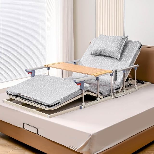 【慢慢家居】電動起身輔助器-起背抬腿款 含桌板扶手枕頭85cm (起床輔助器 電動起背器 電動床)