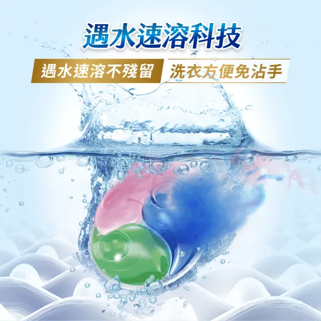 【白蘭】買2送1★4X極淨酵素抗病毒洗衣球54顆/袋*3入(共162顆 除菌除蟎/室內晾曬 嬰幼兒適用)